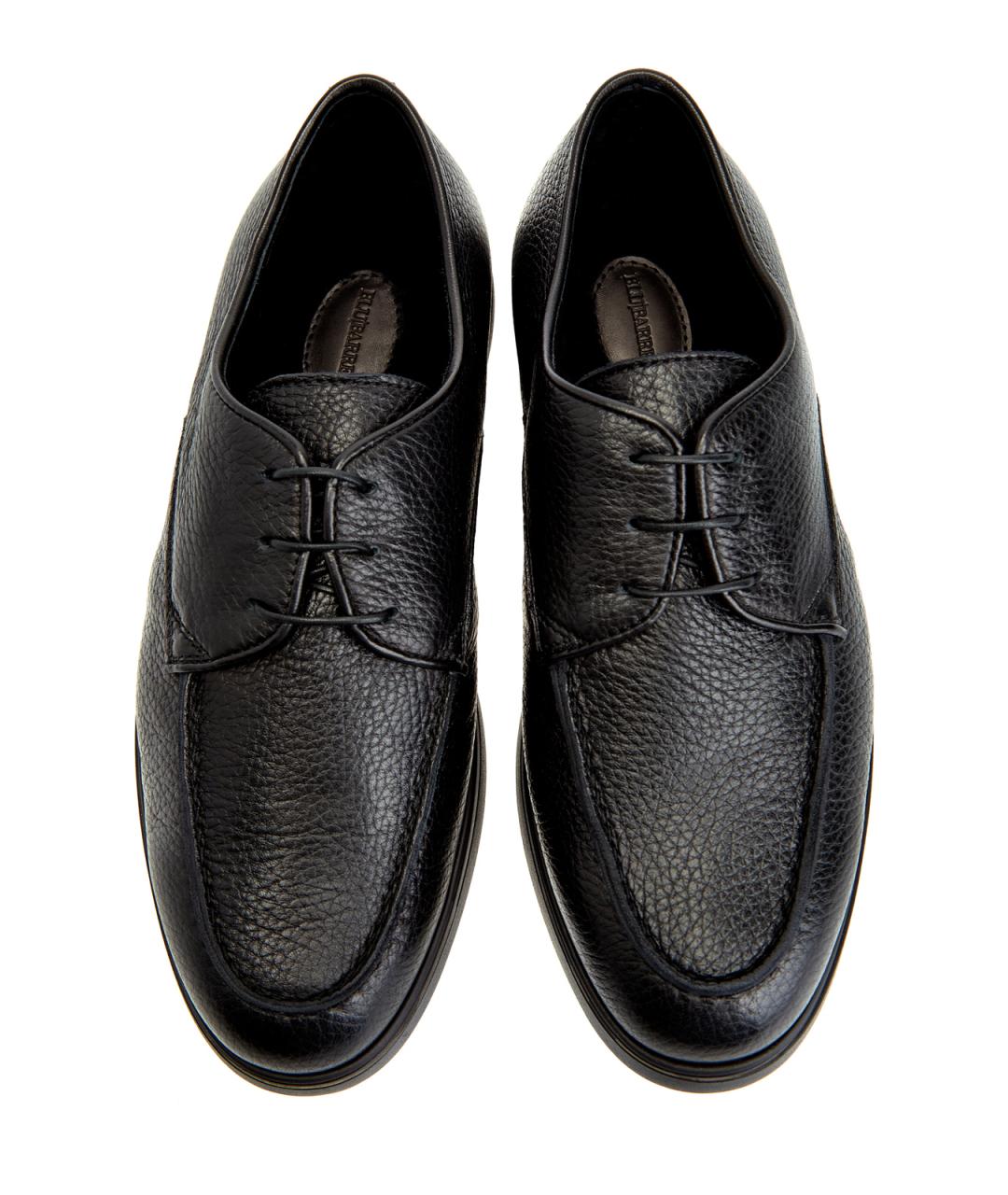 BARRETT Черные кожаные низкие ботинки, фото 5