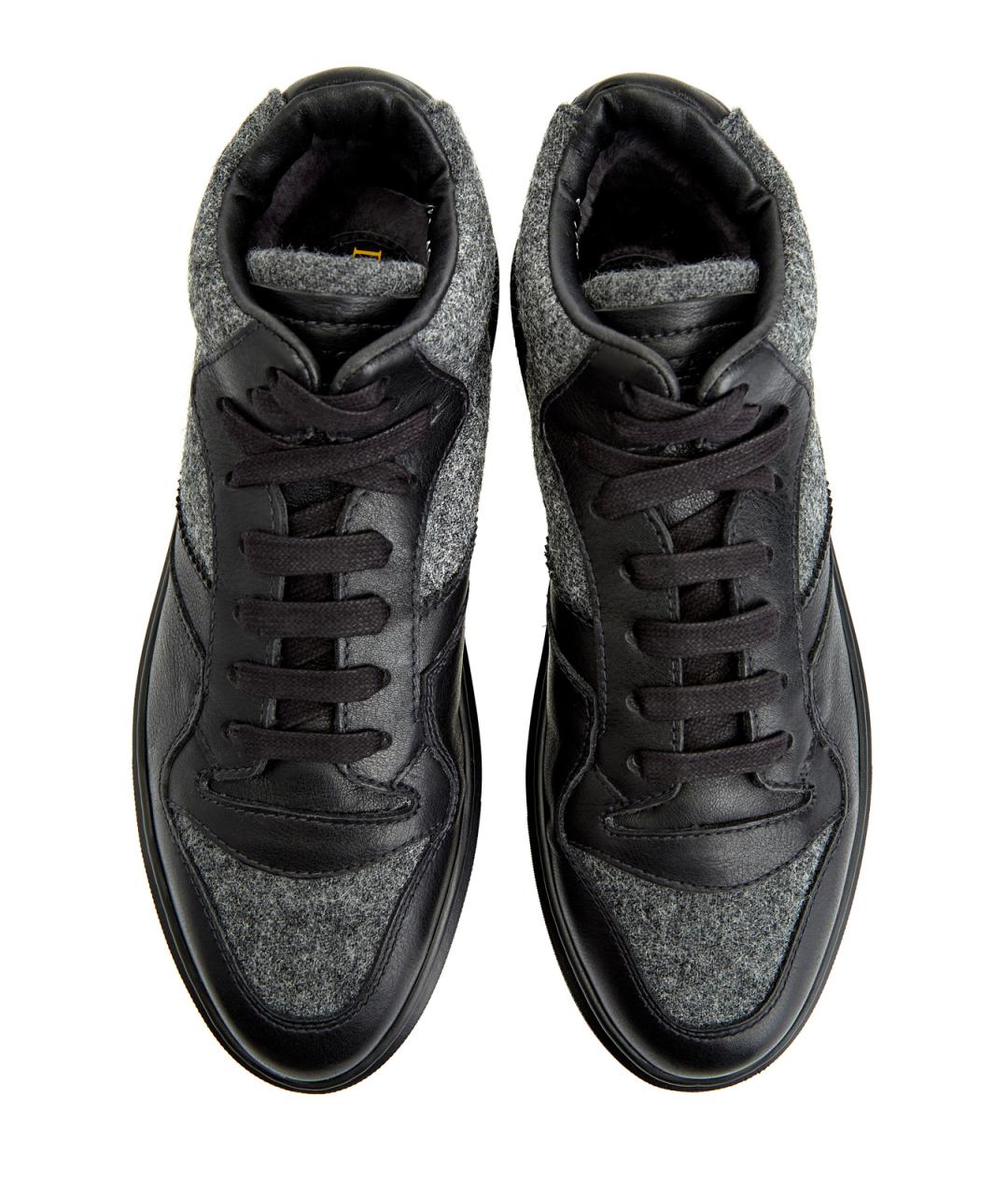 DOUCAL'S Черные низкие кроссовки / кеды, фото 4