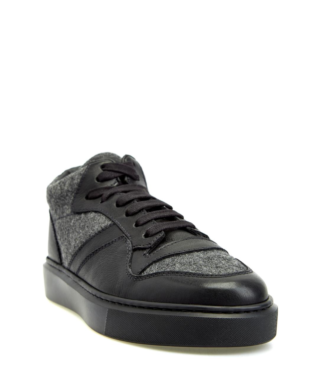 DOUCAL'S Черные низкие кроссовки / кеды, фото 2