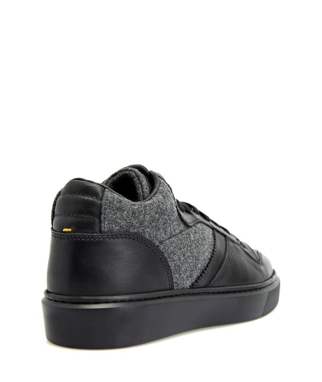 DOUCAL'S Черные низкие кроссовки / кеды, фото 3