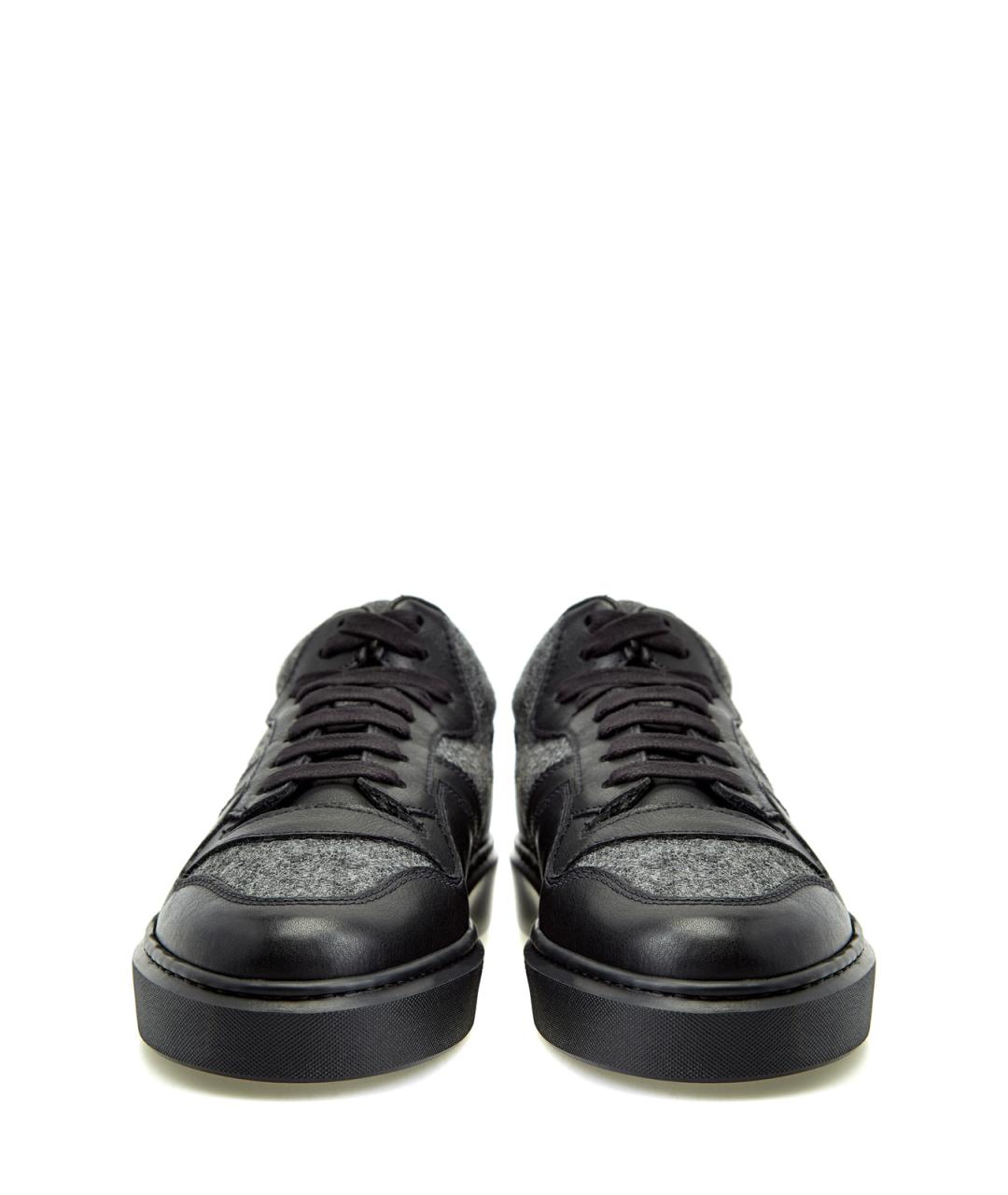 DOUCAL'S Черные низкие кроссовки / кеды, фото 5