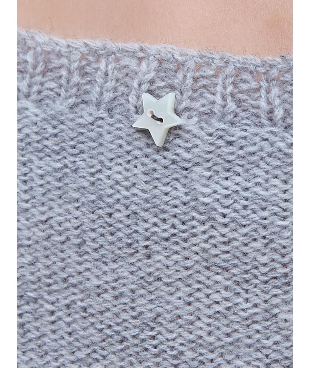 LORENA ANTONIAZZI Серая шерстяная майка, фото 5