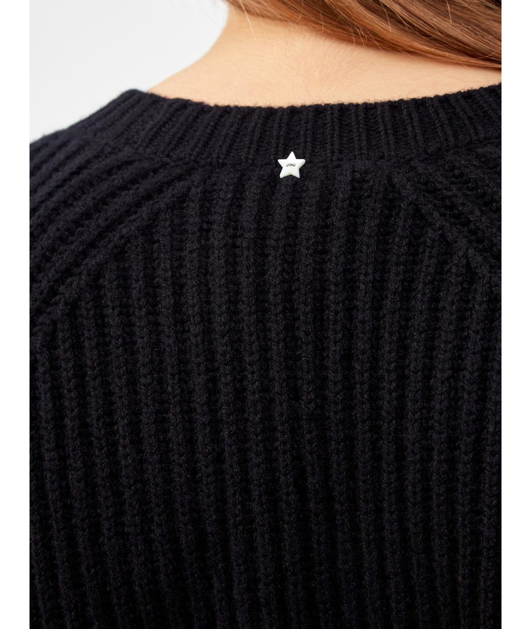 LORENA ANTONIAZZI Черное шерстяное повседневное платье, фото 5