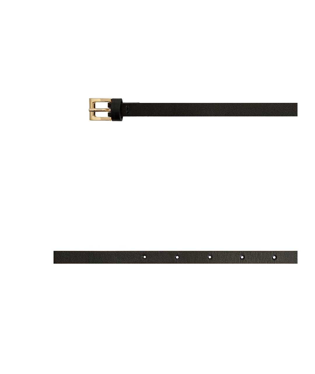 LORENA ANTONIAZZI Черный кожаный ремень, фото 3