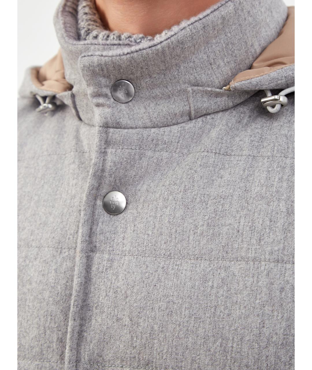 ELEVENTY Серый шерстяной жилет, фото 5