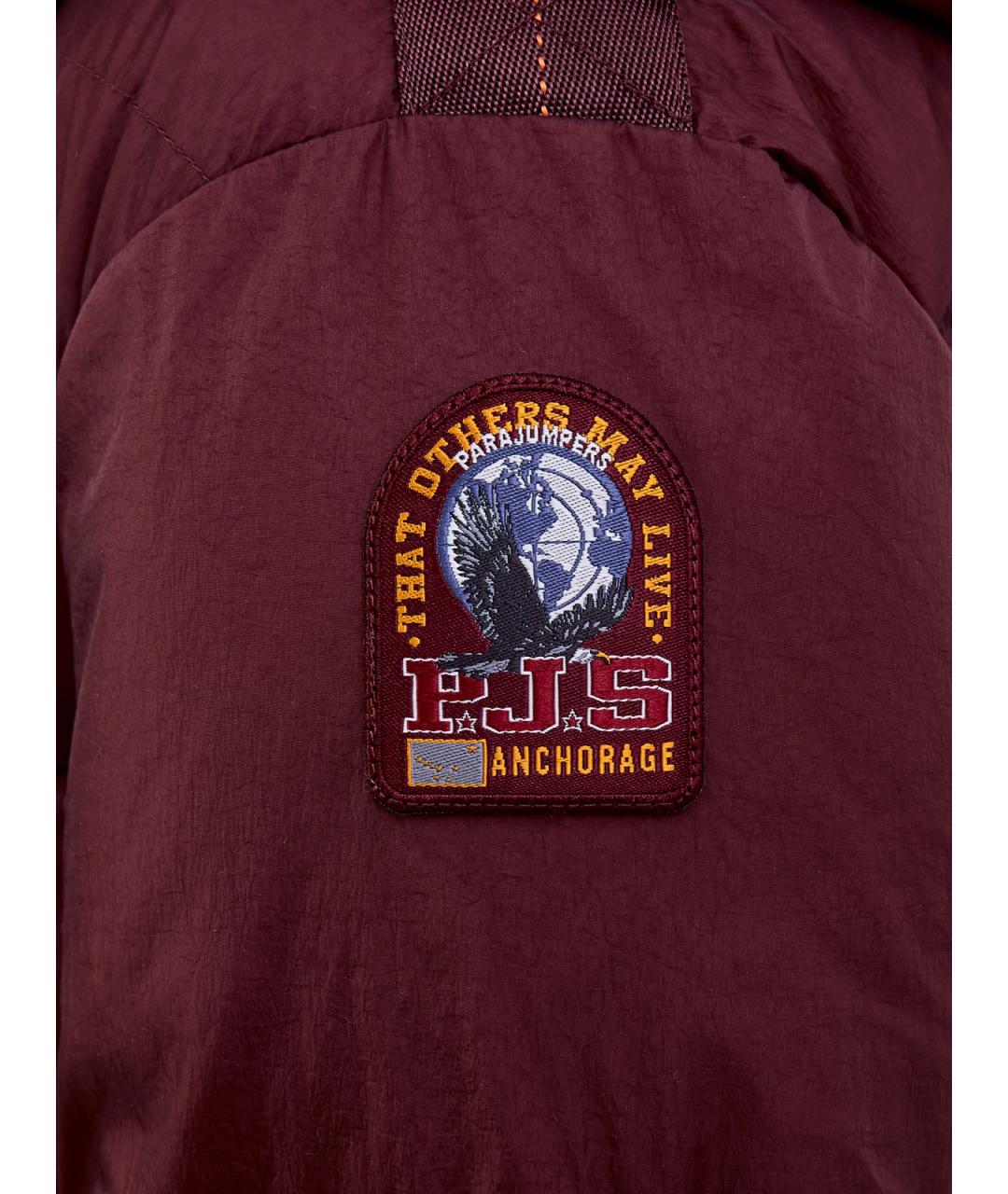 PARAJUMPERS Бордовый полиамидовый пуховик, фото 5