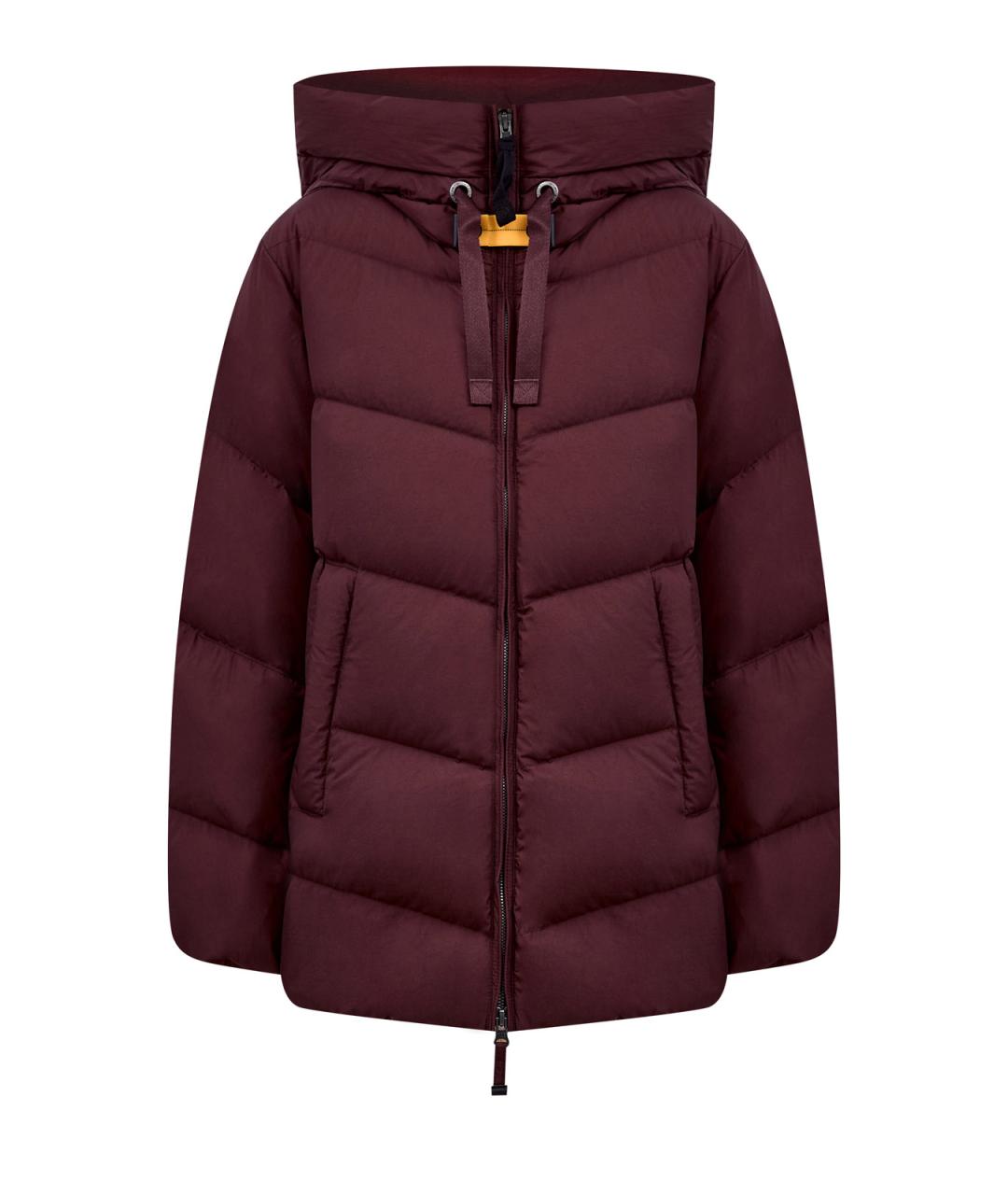 PARAJUMPERS Бордовый полиамидовый пуховик, фото 1