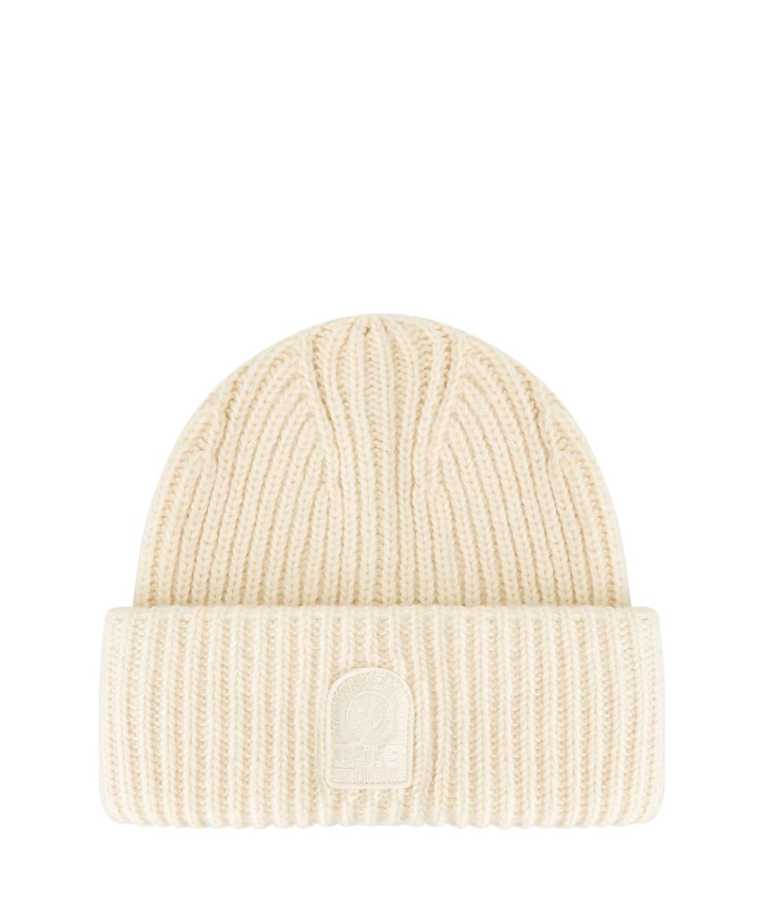 PARAJUMPERS Белая хлопковая шапка, фото 1