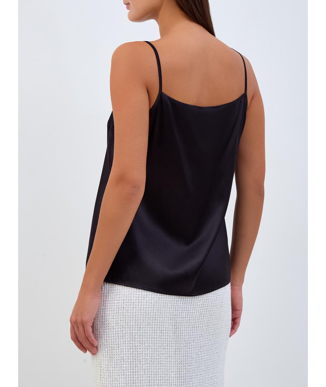 PESERICO Черная майка, фото 4