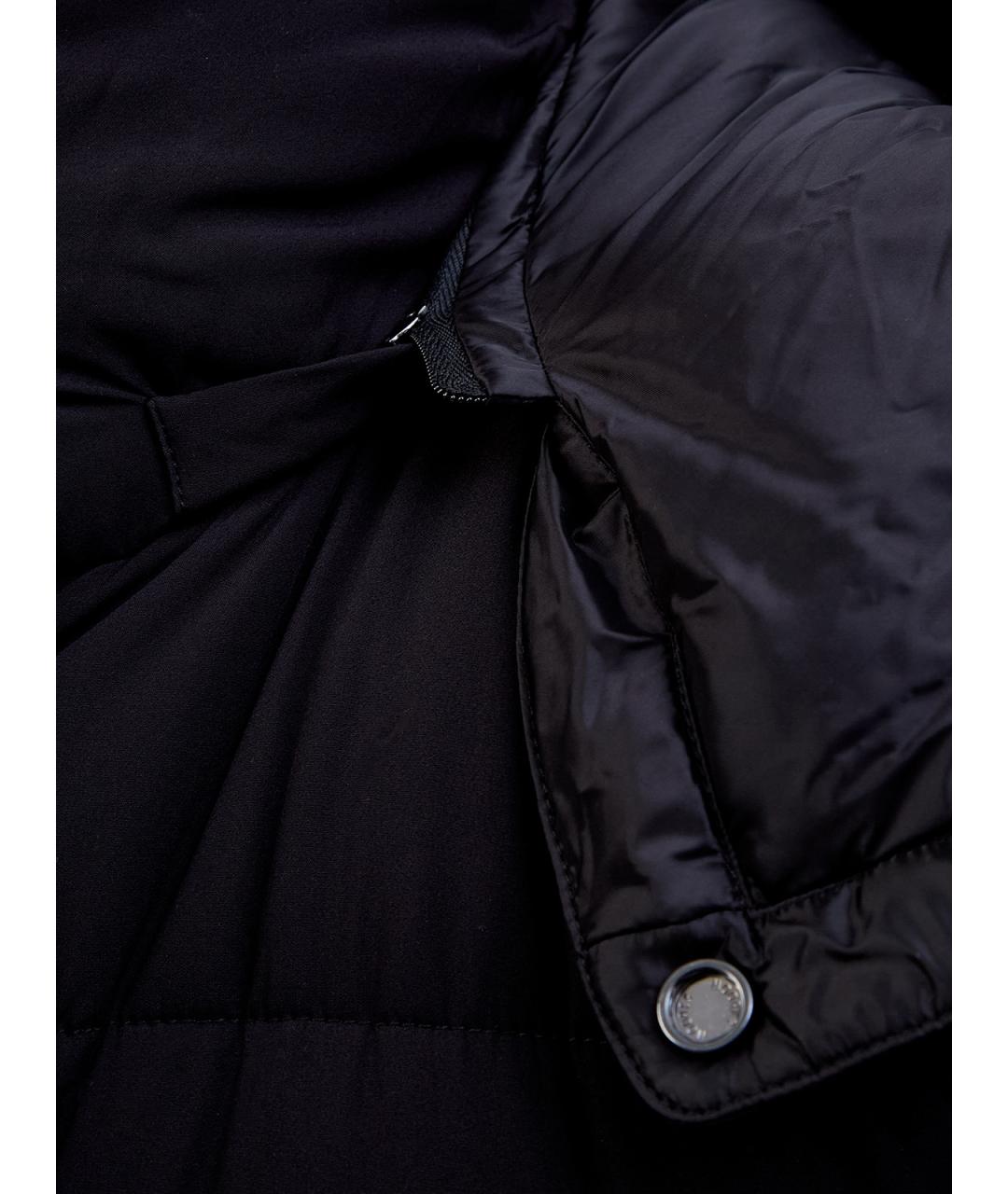 MOORER Черный полиамидовый пуховик, фото 5