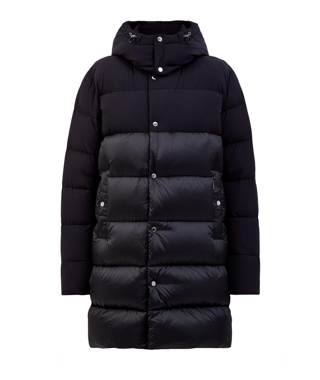 MOORER Черный полиамидовый пуховик, фото 1