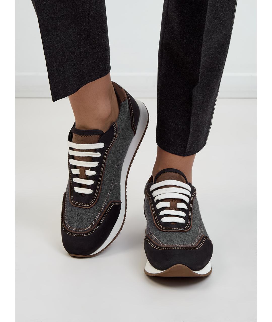 PESERICO Серые текстильные кроссовки, фото 2