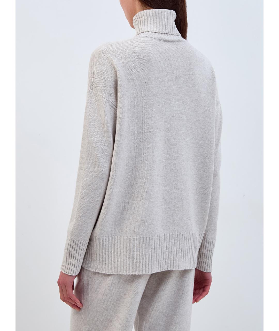 BRUNELLO CUCINELLI Бежевый шерстяной джемпер / свитер, фото 4