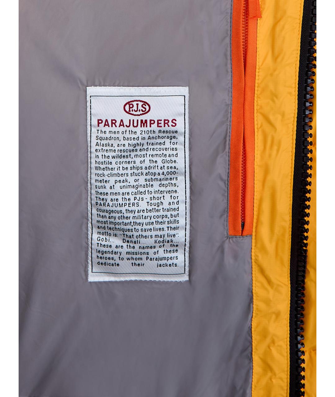 PARAJUMPERS Желтый полиамидовый пуховик, фото 5