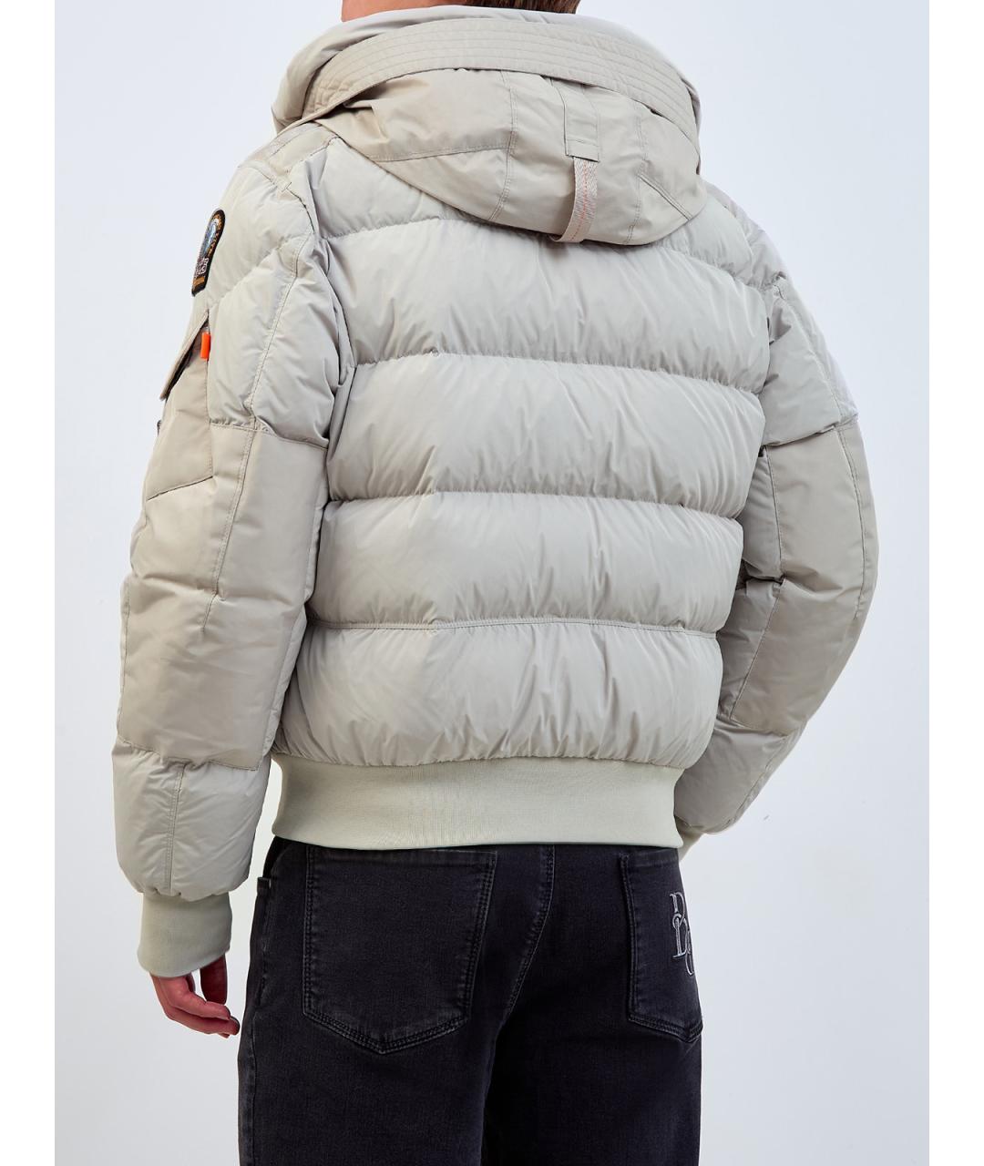 PARAJUMPERS Бежевый полиэстеровый пуховик, фото 4