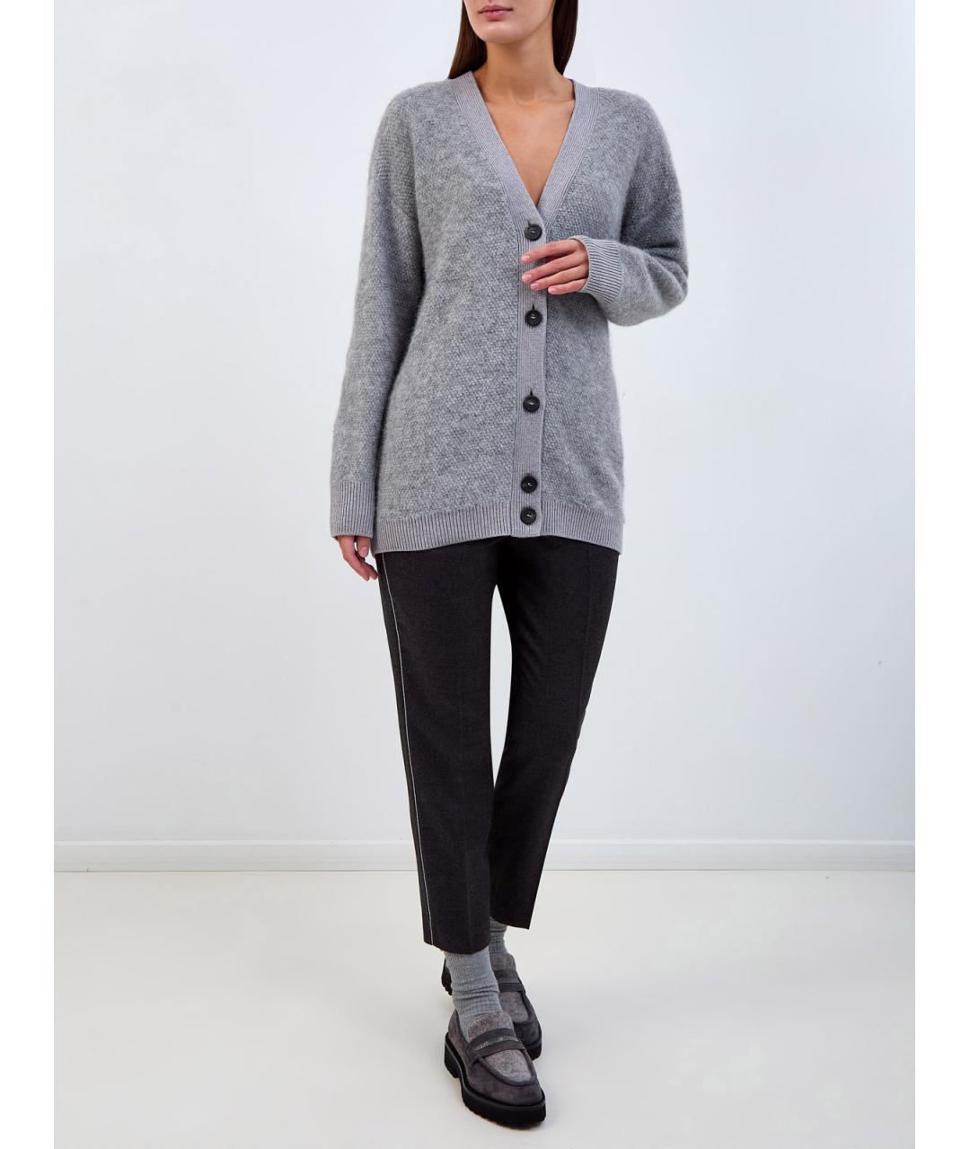 PESERICO Серый шерстяной кардиган, фото 2