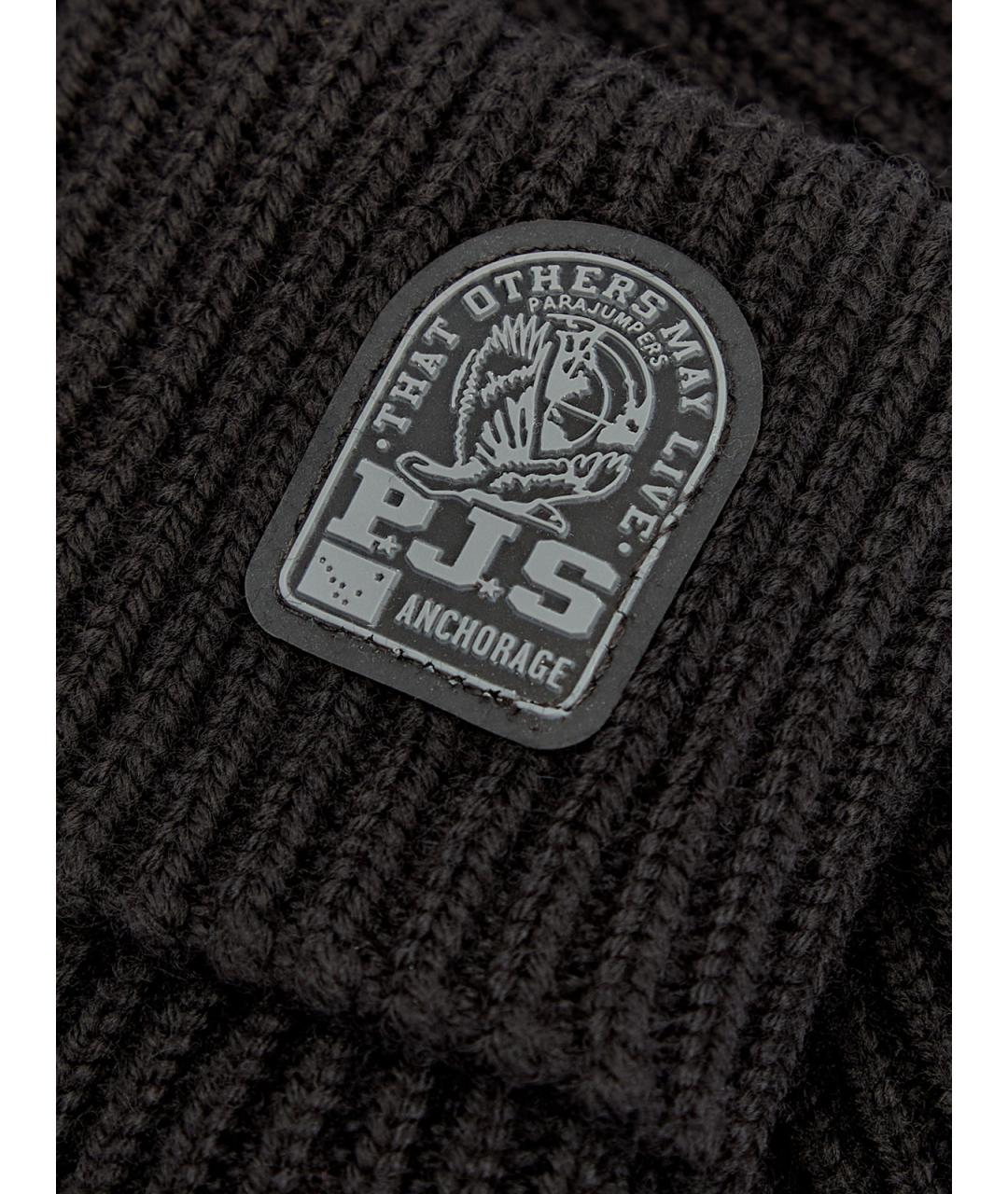 PARAJUMPERS Черные шерстяные перчатки, фото 4