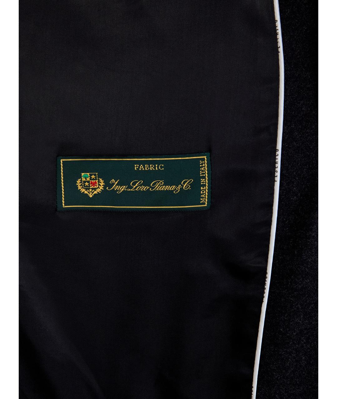 PESERICO Черный шерстяной жакет/пиджак, фото 6