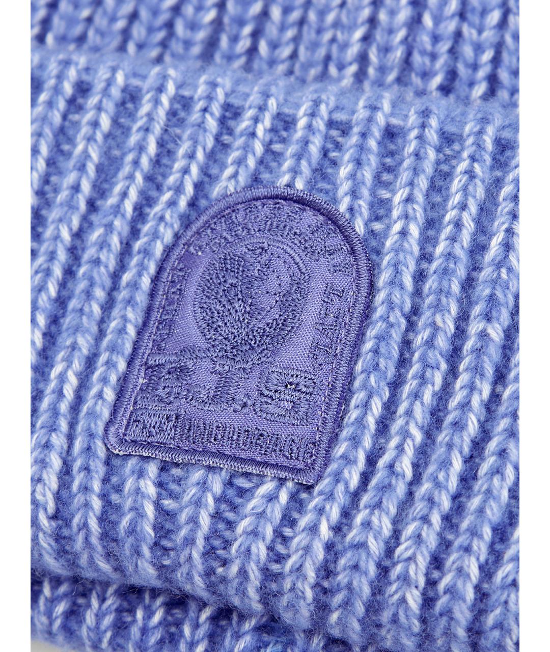 PARAJUMPERS Голубая хлопковая шапка, фото 4