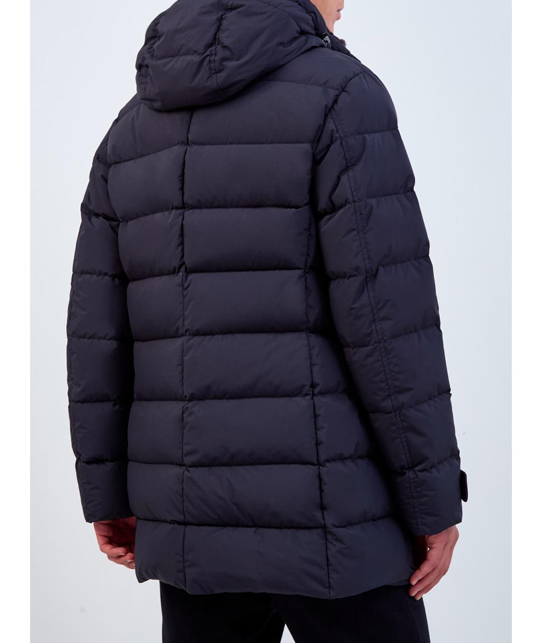 MOORER Синий полиэстеровый пуховик, фото 4