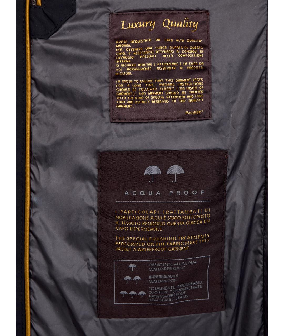 MOORER Синий полиэстеровый пуховик, фото 6