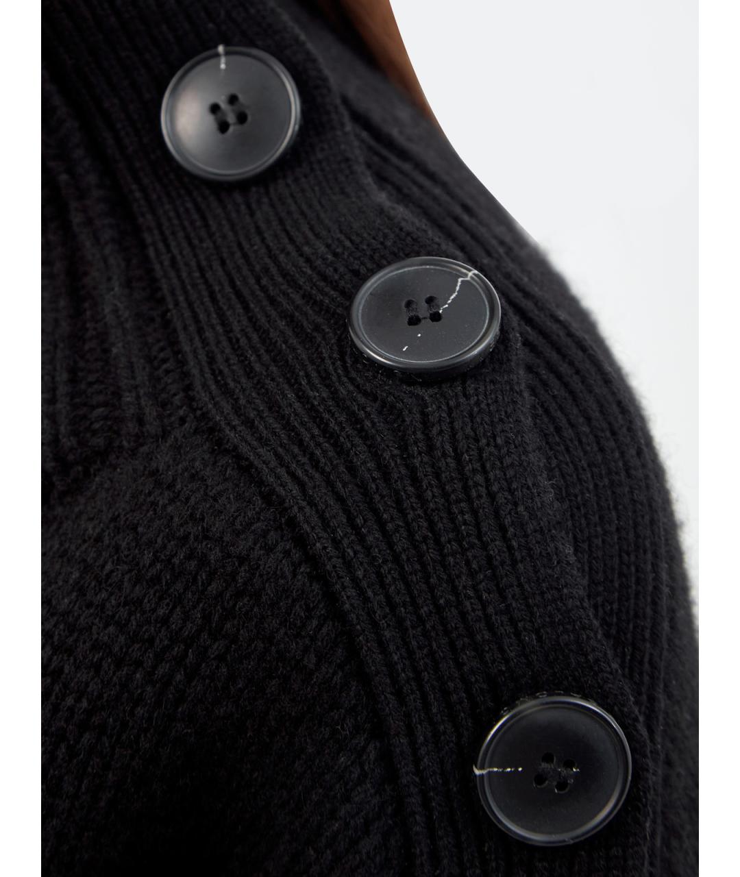 YVES SALOMON Черный шерстяной джемпер / свитер, фото 5