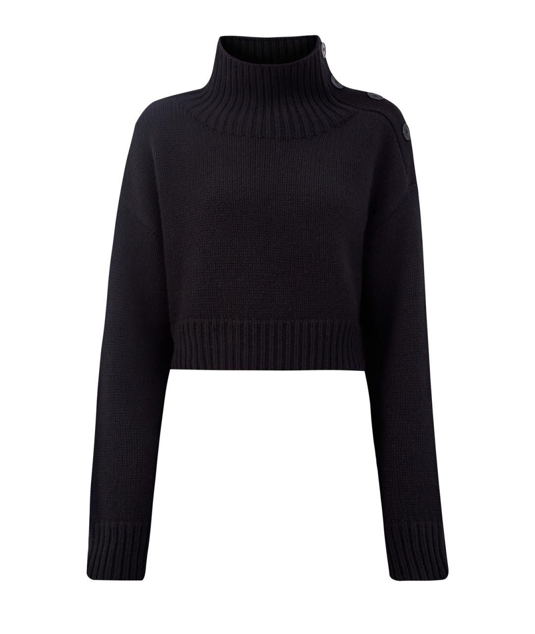 YVES SALOMON Черный шерстяной джемпер / свитер, фото 1