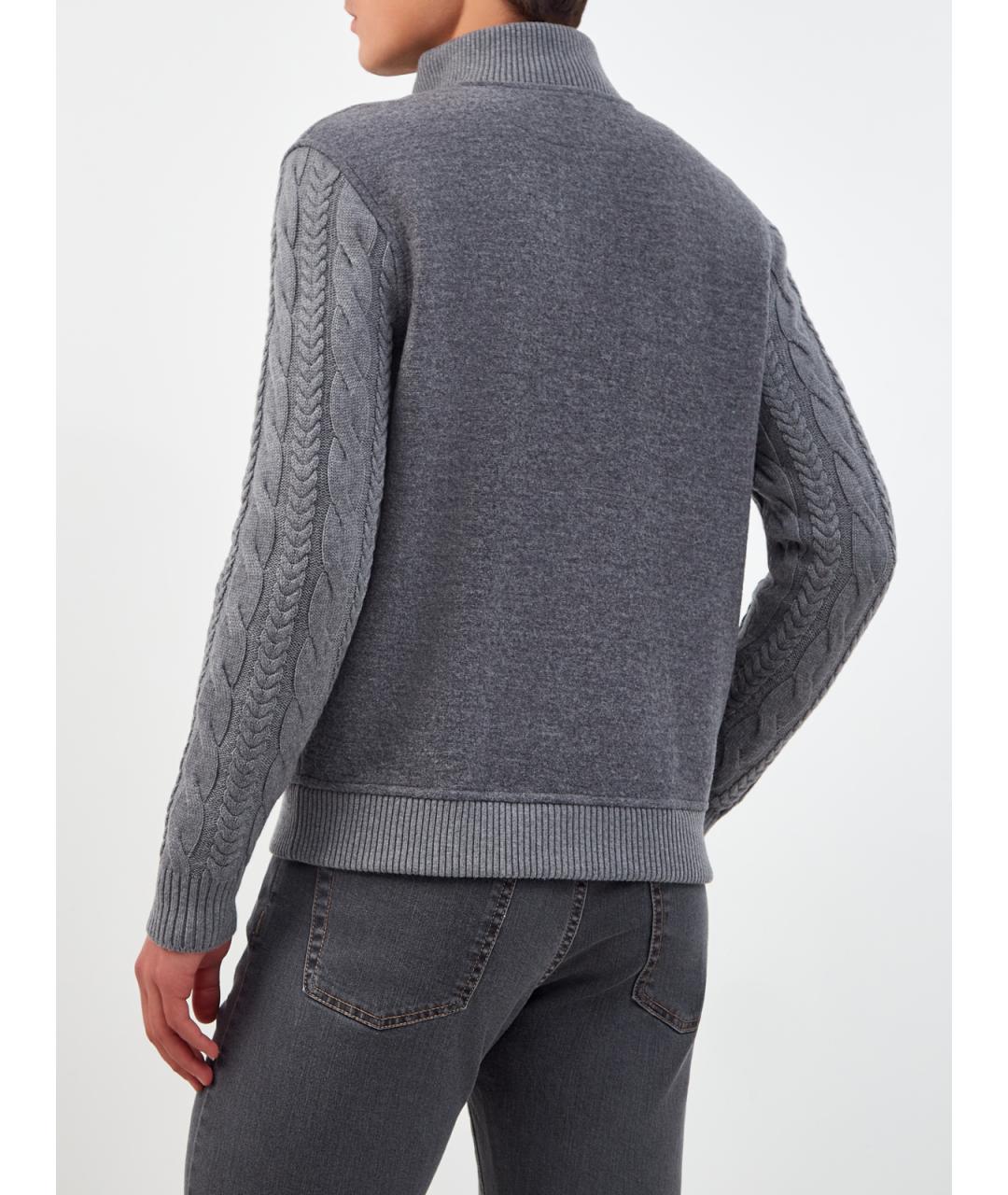 ELEVENTY Серая шерстяная куртка, фото 4