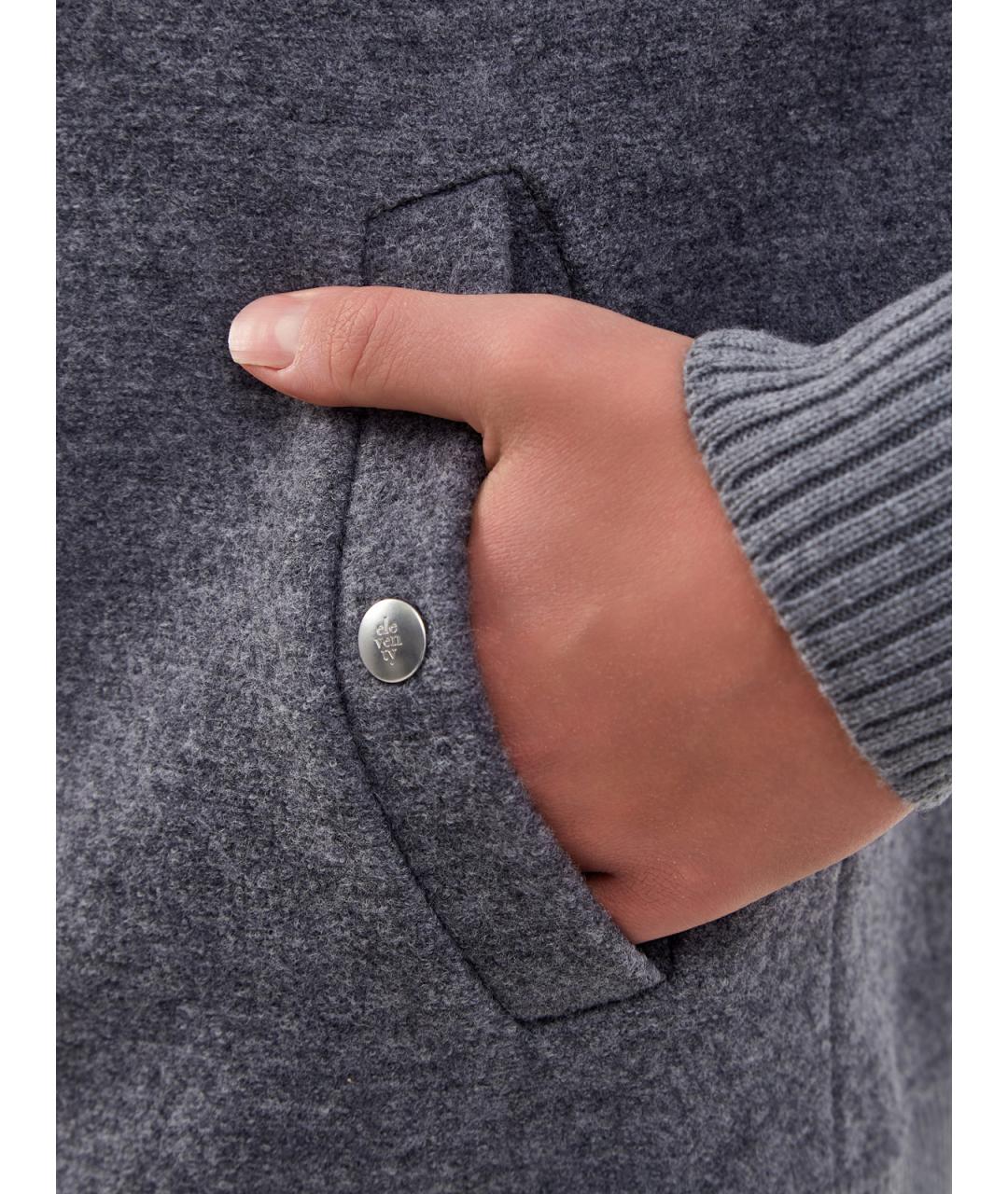 ELEVENTY Серая шерстяная куртка, фото 5