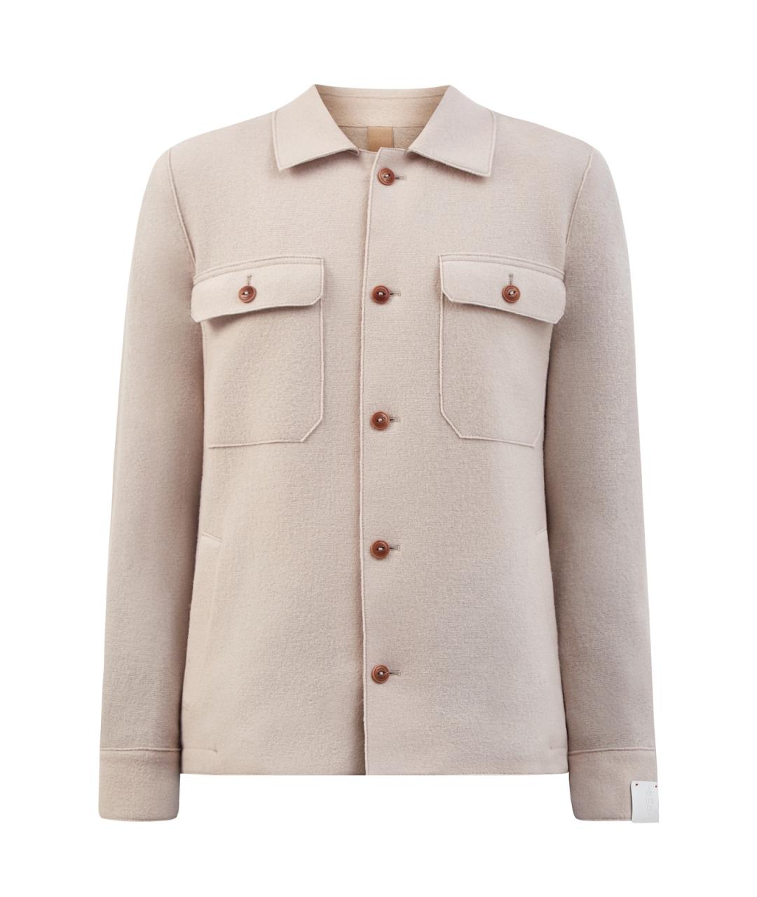 ELEVENTY Бежевая шерстяная куртка, фото 1