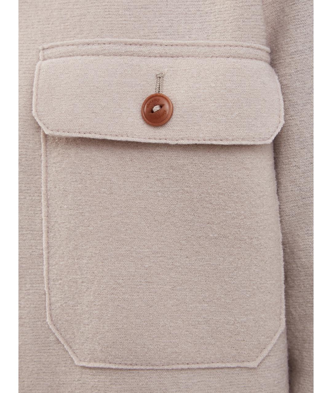 ELEVENTY Бежевая шерстяная куртка, фото 5