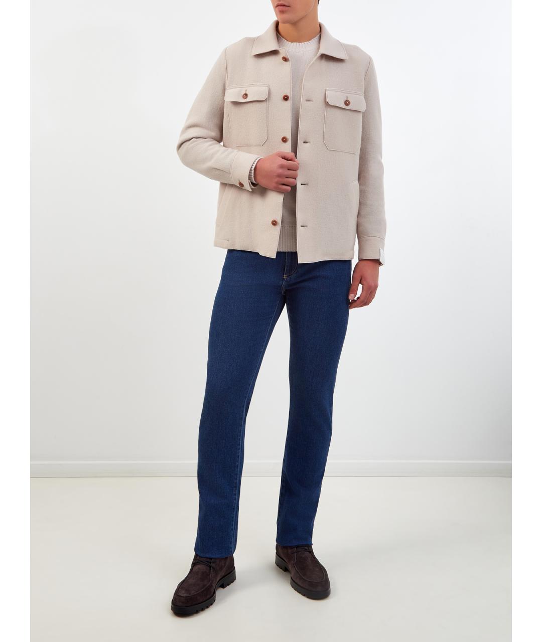 ELEVENTY Бежевая шерстяная куртка, фото 2