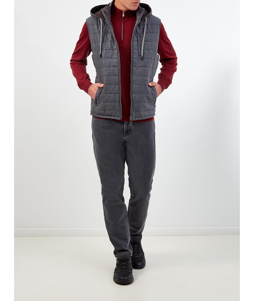 CAPOBIANCO Серый шерстяной жилет, фото 2