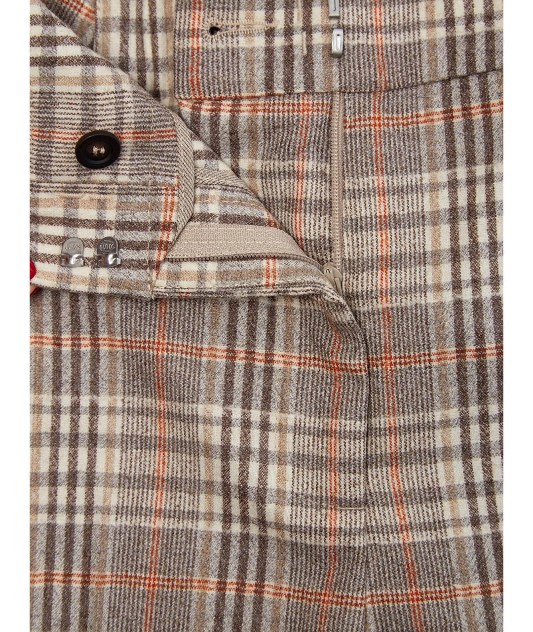 PESERICO Бежевые шерстяные брюки узкие, фото 6