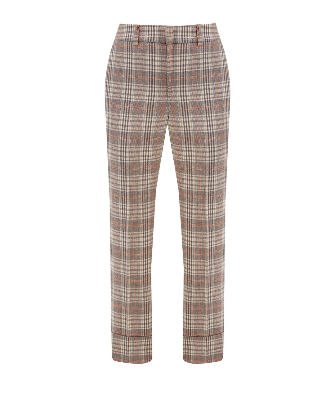 PESERICO Бежевые шерстяные брюки узкие, фото 1