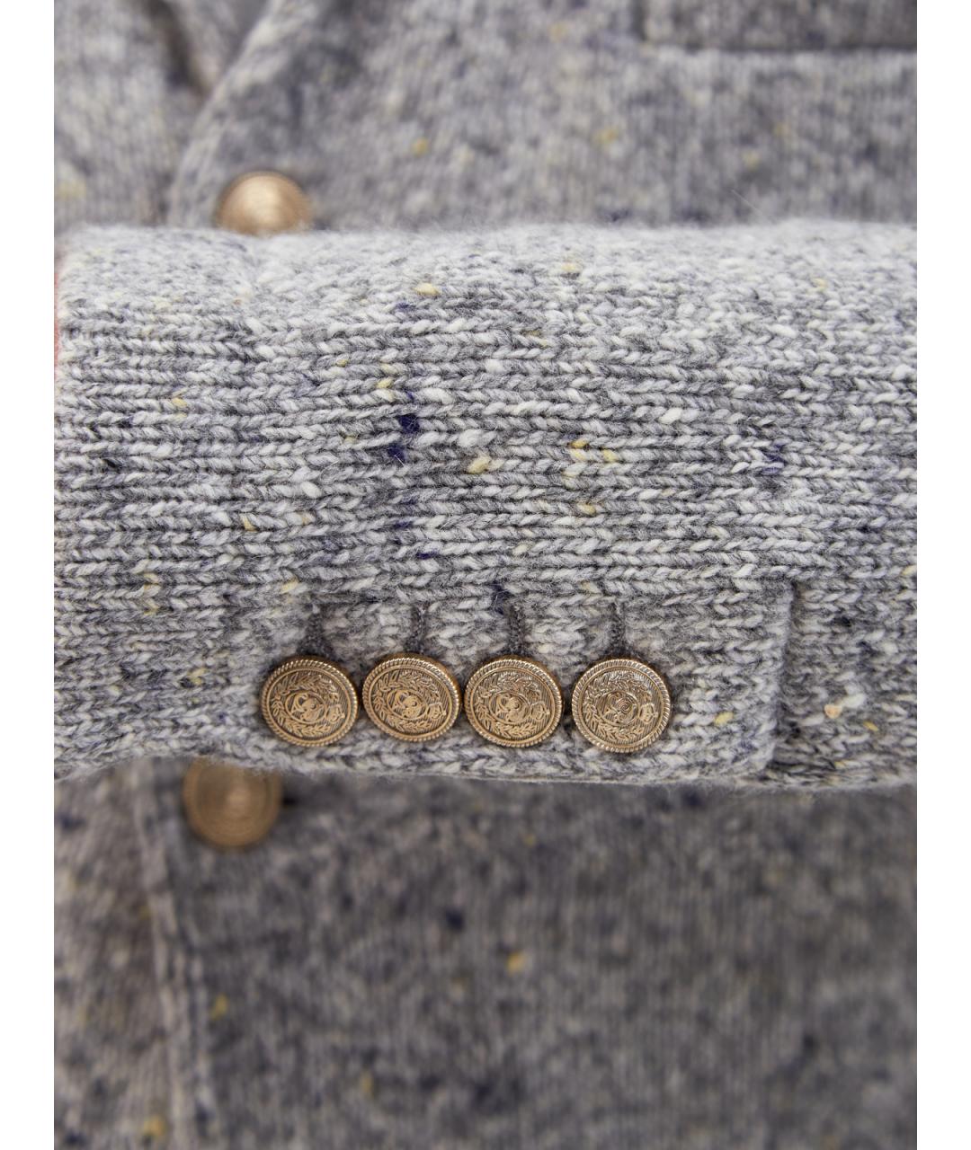 ELEVENTY Серый шерстяной пиджак, фото 5