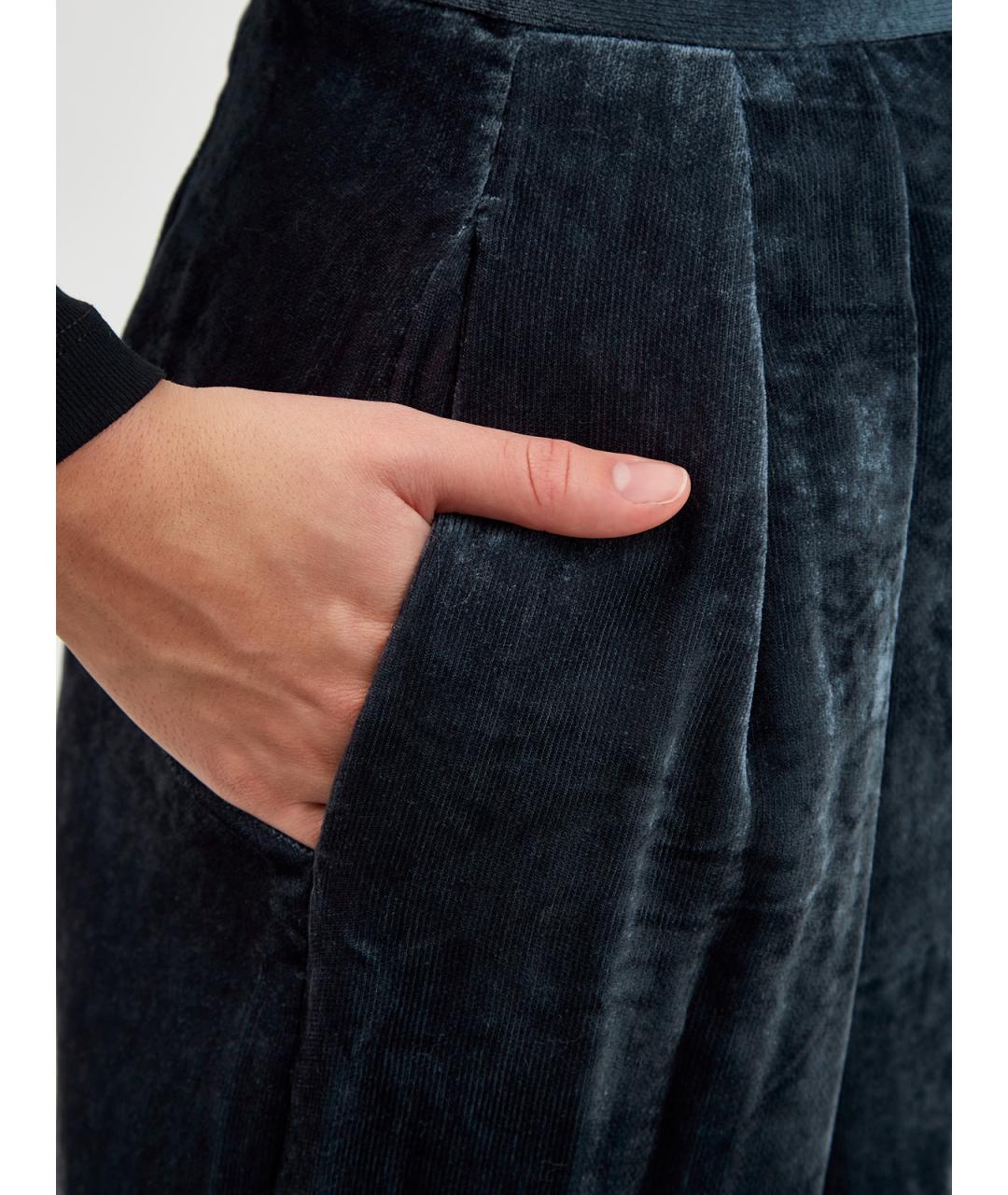 FABIANA FILIPPI Бирюзовые вискозные брюки широкие, фото 5