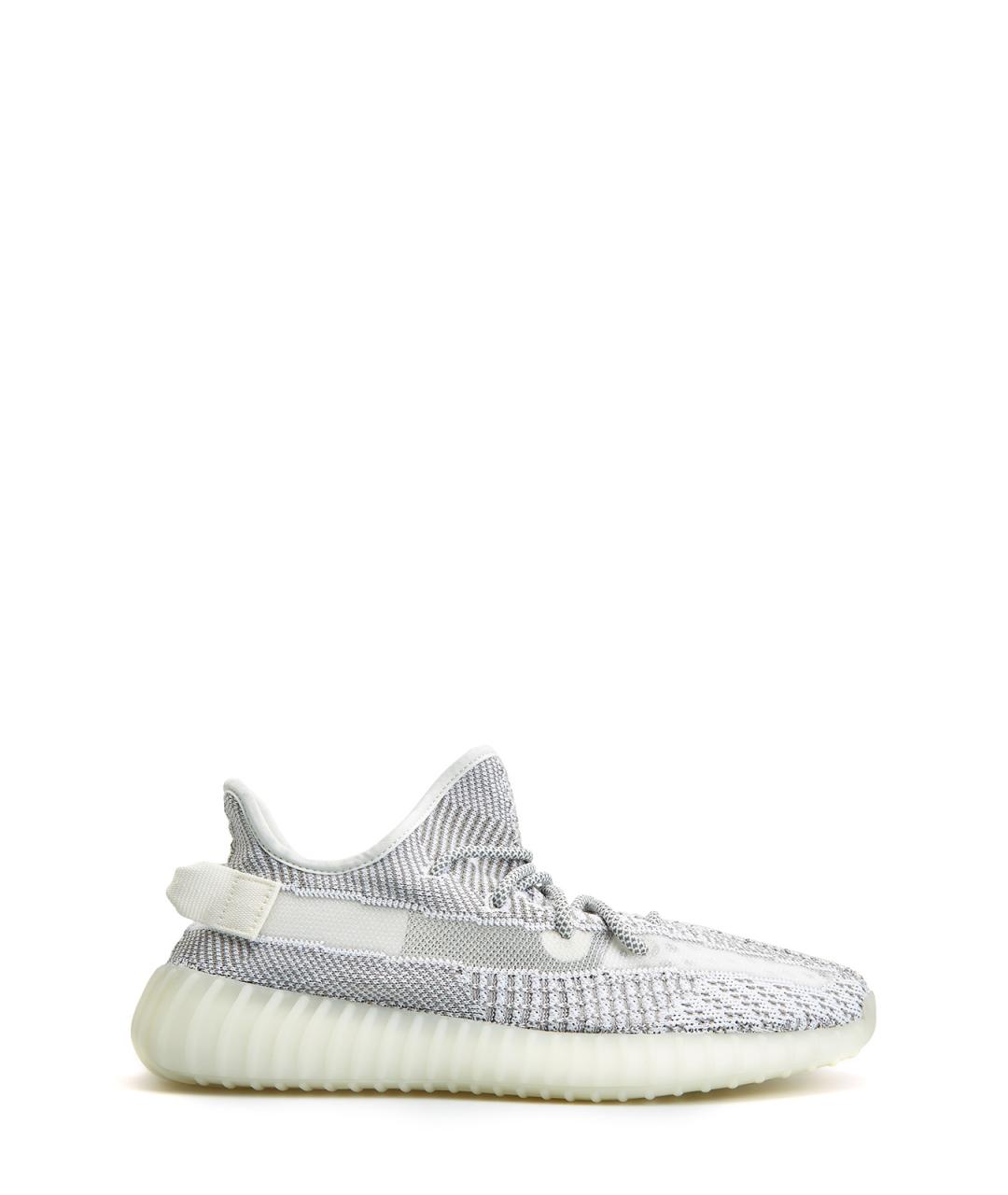 YEEZY Серые текстильные низкие кроссовки / кеды, фото 1