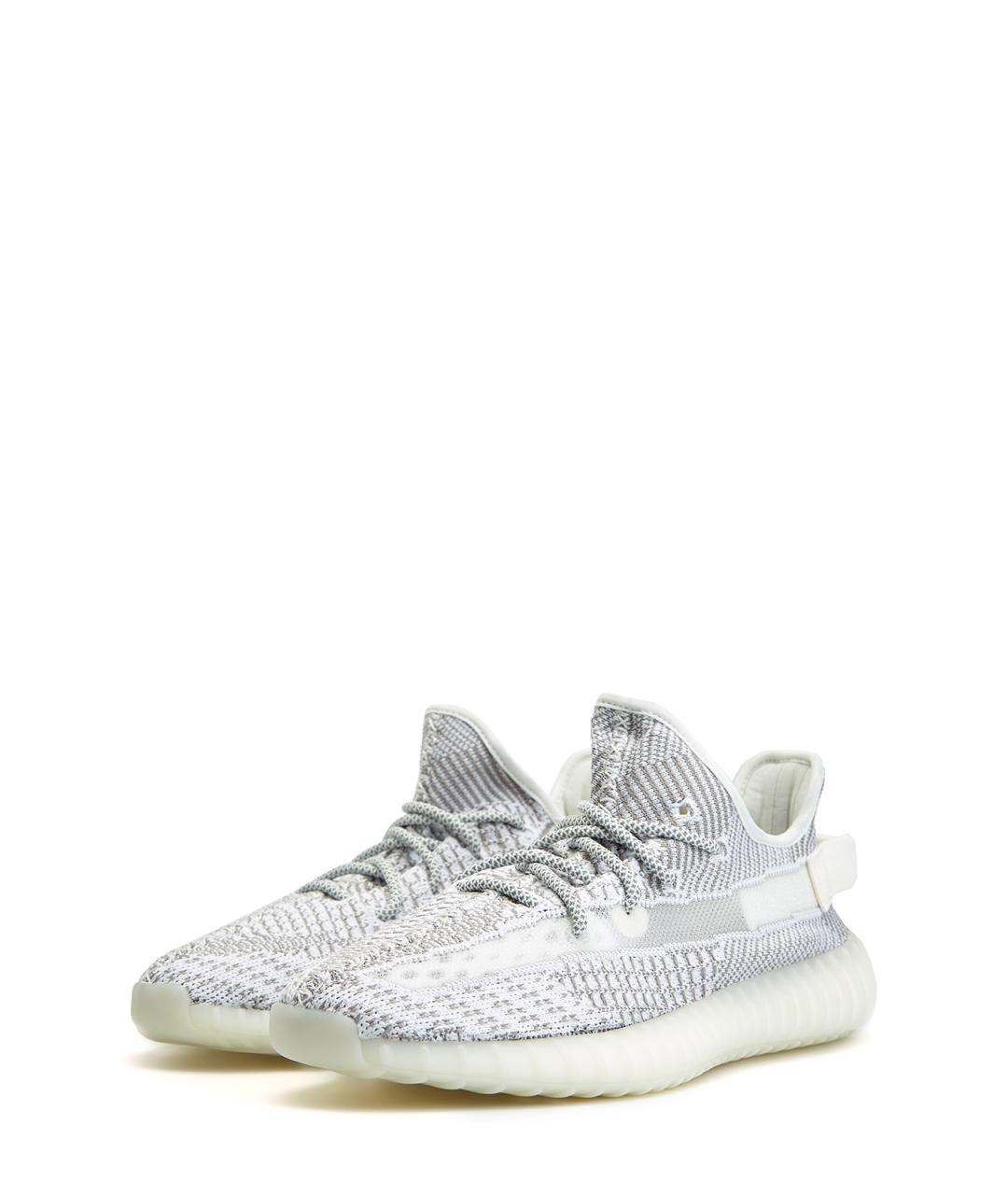 YEEZY Серые текстильные низкие кроссовки / кеды, фото 2