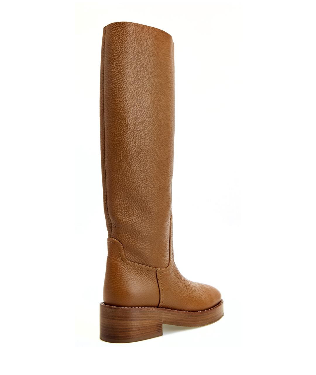 CASADEI Коричневые кожаные сапоги, фото 3