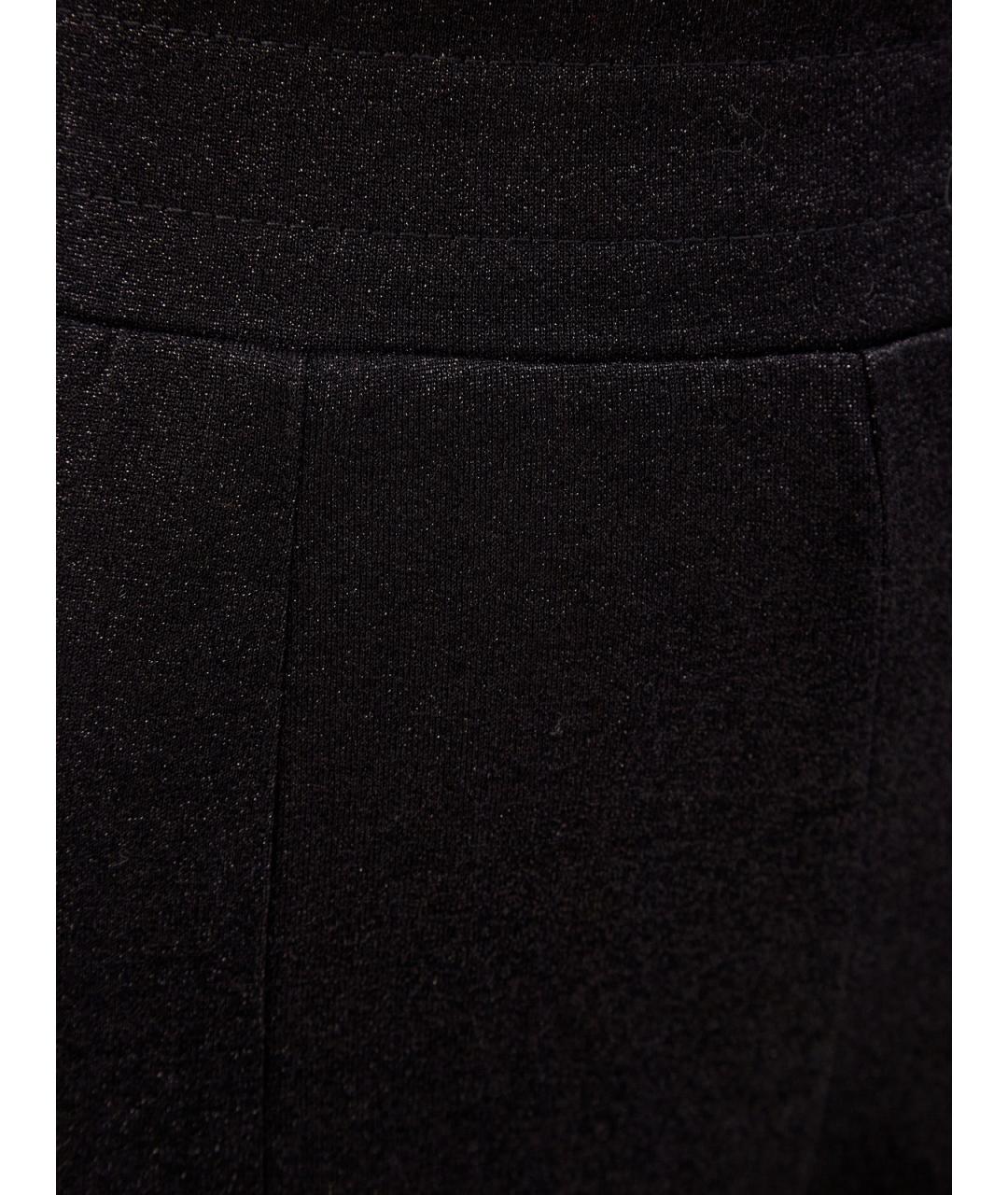 KARL LAGERFELD Черные вискозные прямые брюки, фото 5