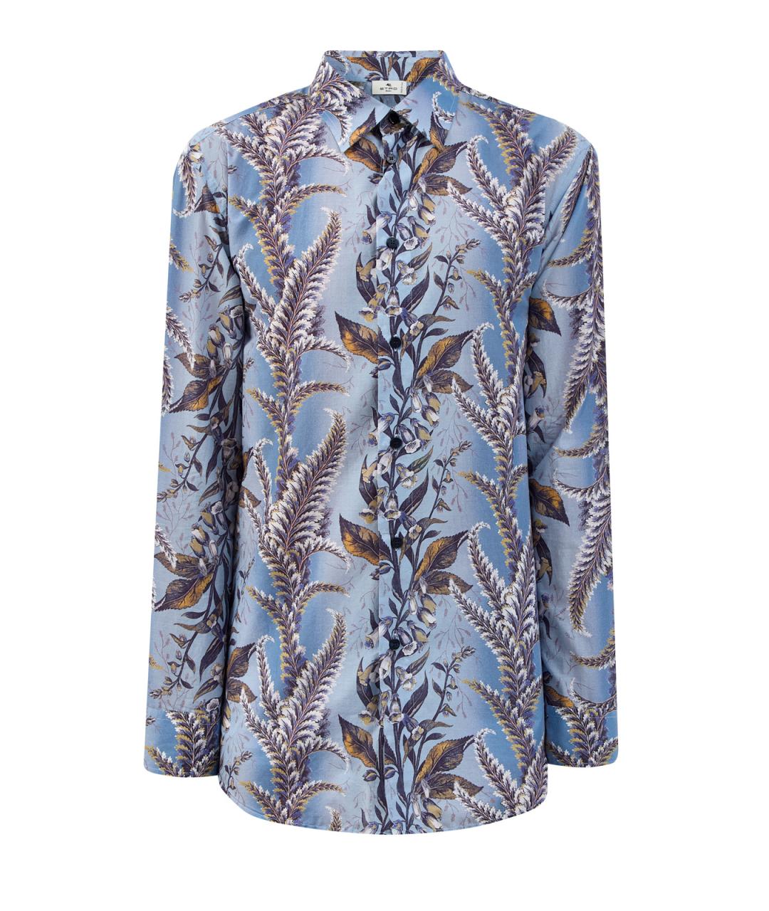 ETRO Голубая хлопковая кэжуал рубашка, фото 1