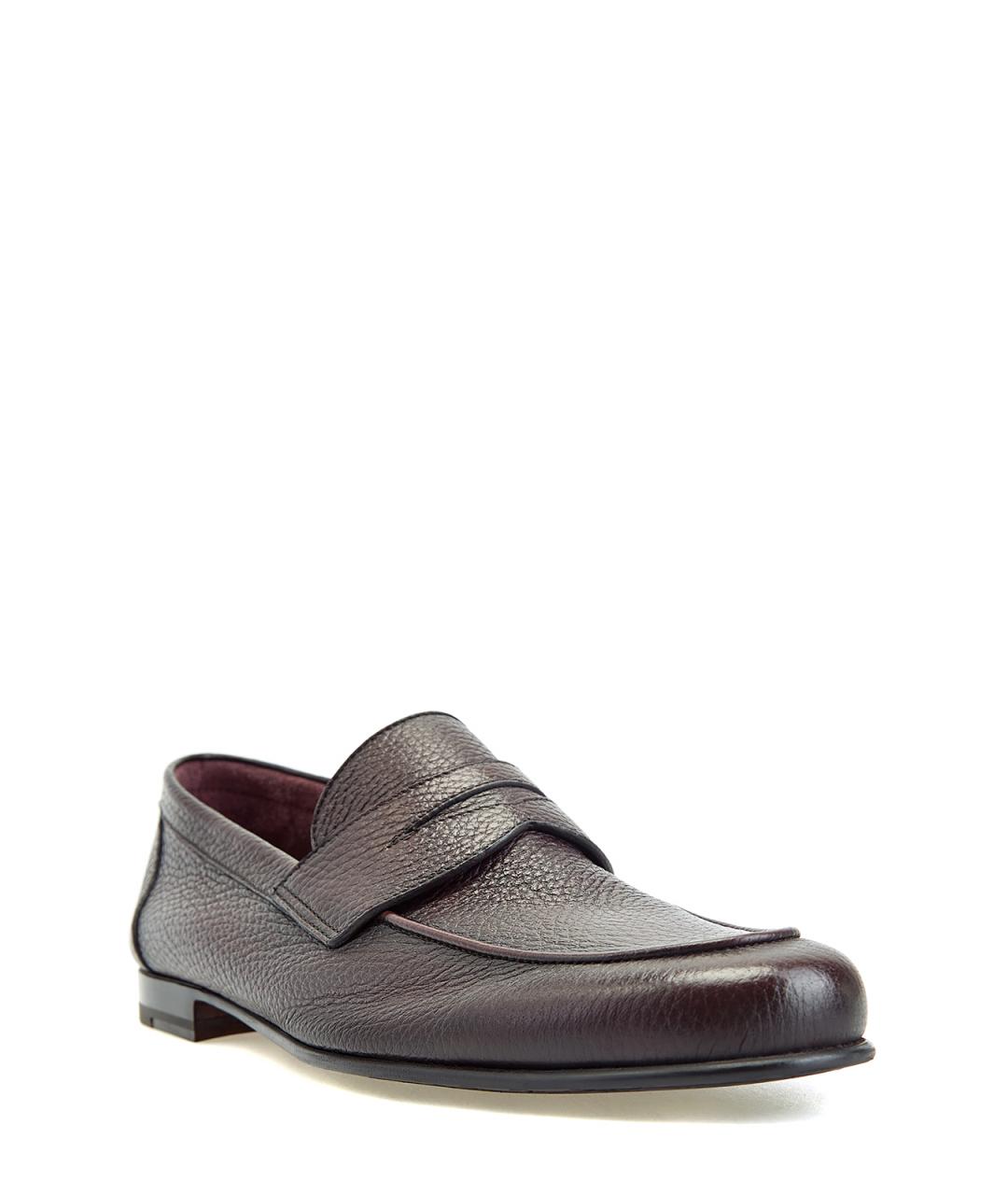 BARRETT Коричневые кожаные лоферы, фото 3