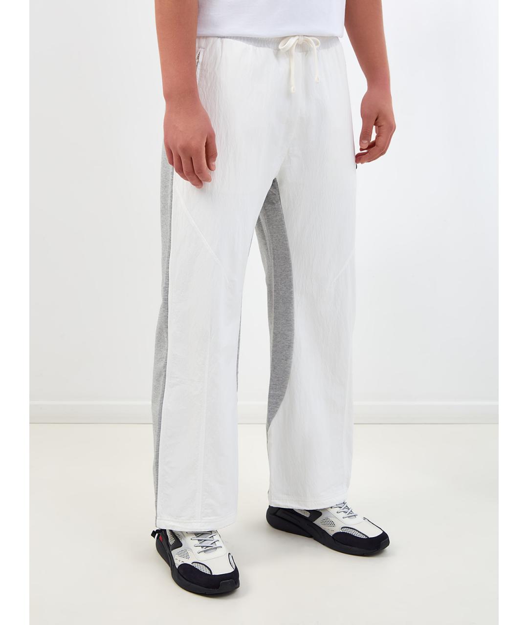 DIESEL Белые полиамидовые повседневные брюки, фото 3