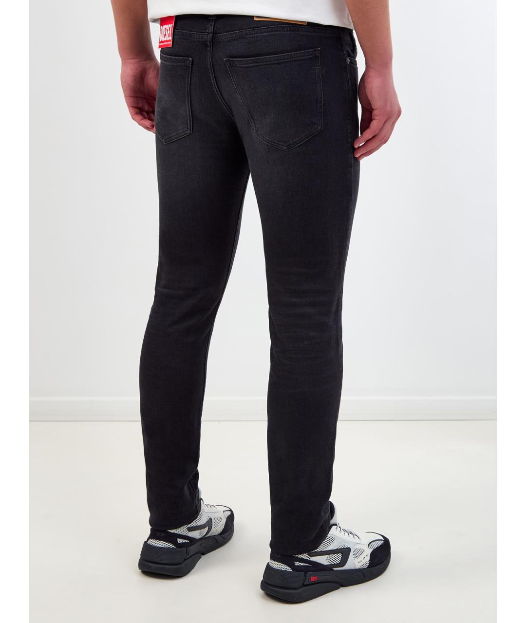 DIESEL Черные хлопковые джинсы скинни, фото 4