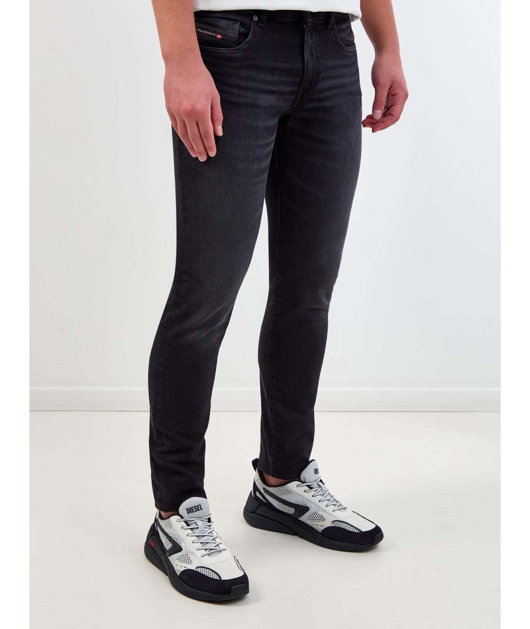 DIESEL Черные хлопковые джинсы скинни, фото 3