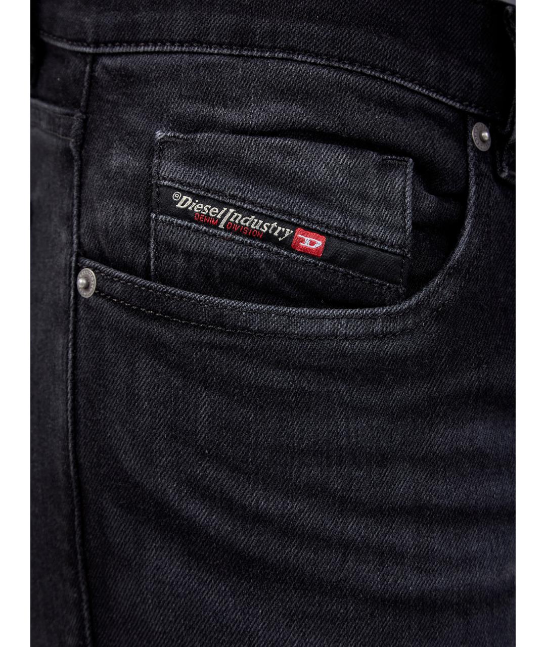 DIESEL Черные хлопковые джинсы скинни, фото 5