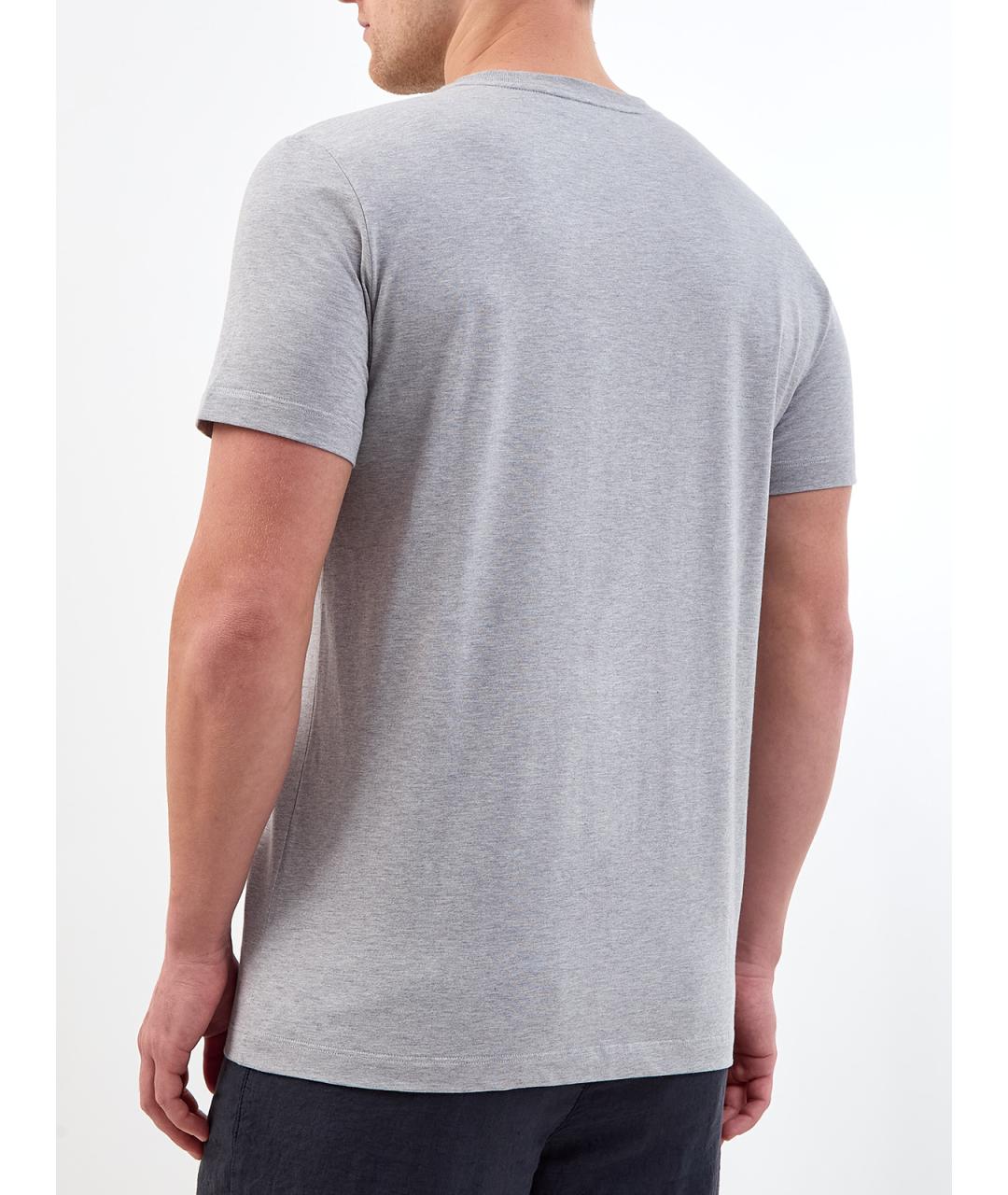 PESERICO Серая хлопковая футболка, фото 4