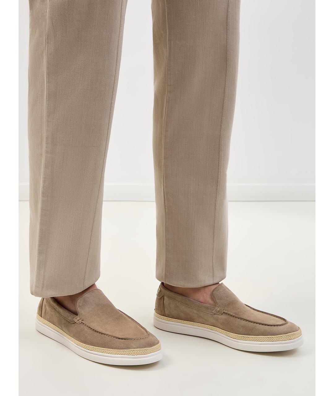 BARRETT Бежевые замшевые лоферы, фото 2