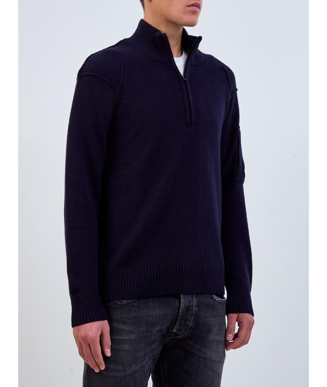 CP COMPANY Темно-синий шерстяной джемпер / свитер, фото 3